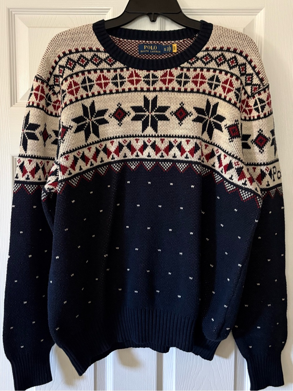 Polo Ralph Lauren Men's Fair Isle Snowflake Knit Sweater